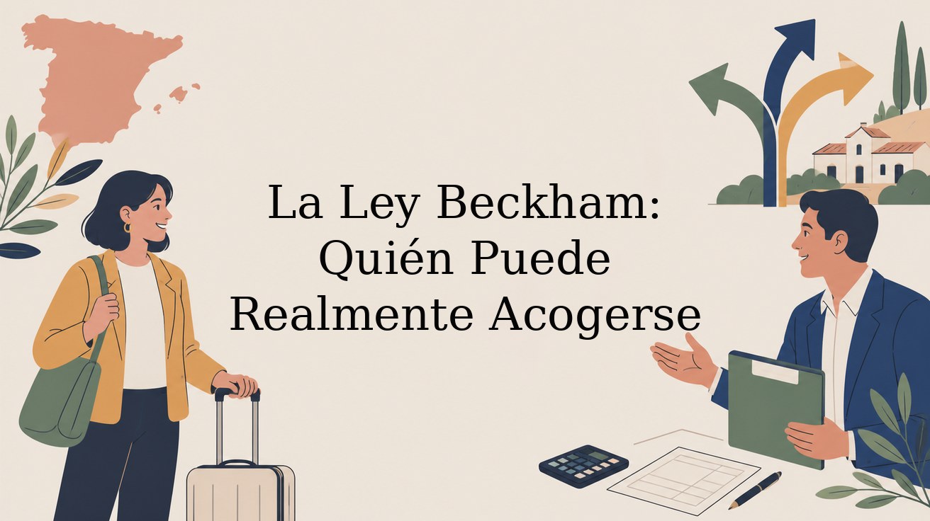 Requisitos de la Ley Beckham para profesionales que se trasladan a España
