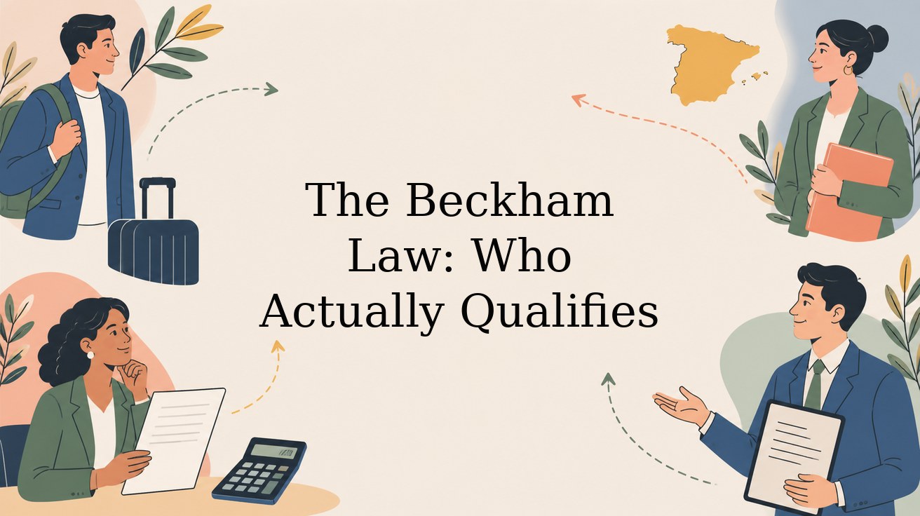 Beckham Law eligibility for professionals moving to Spain