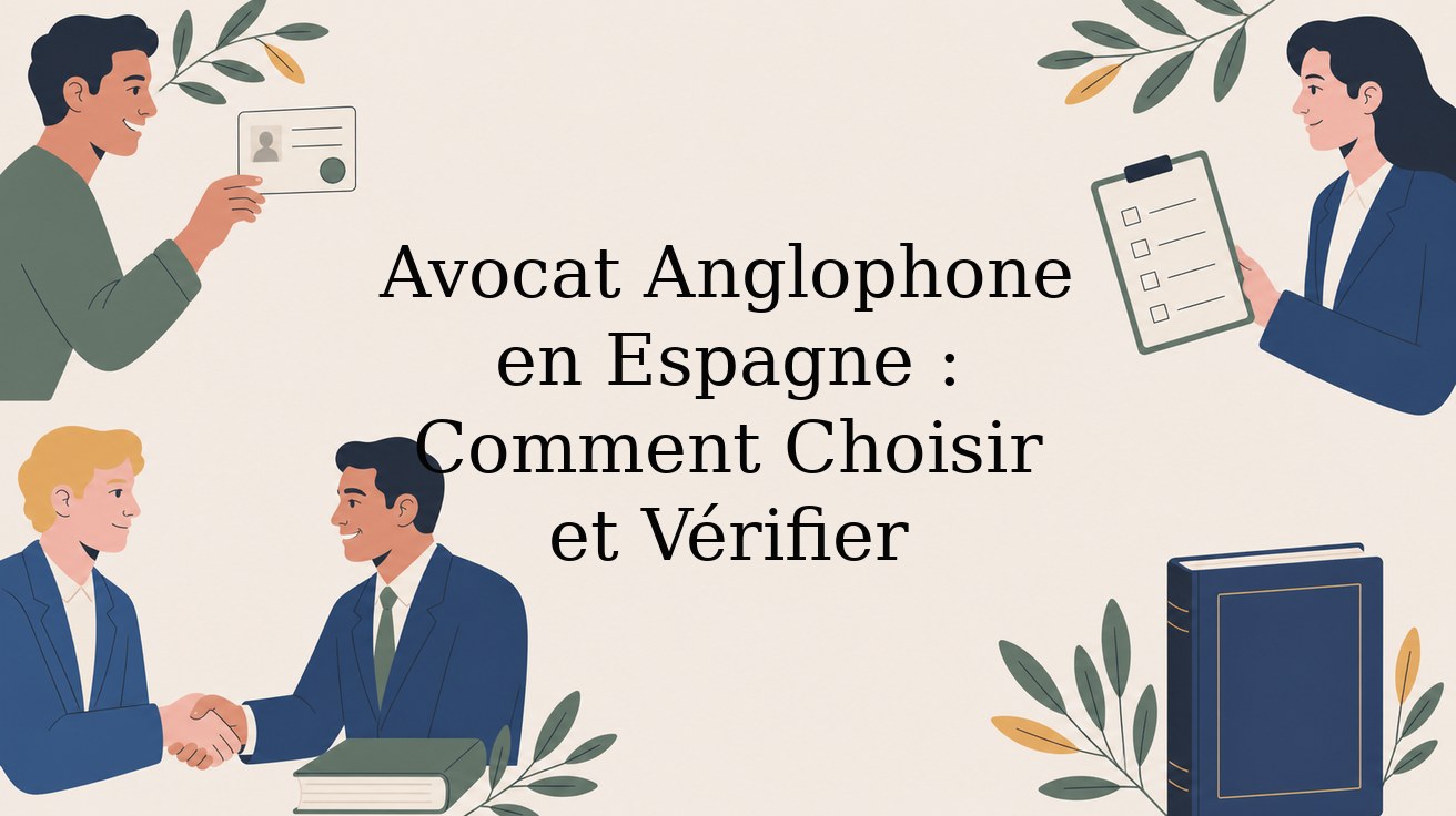 Comment choisir et vérifier un avocat anglophone en Espagne
