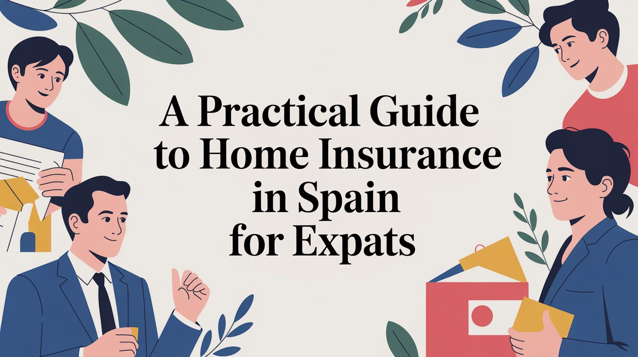 Home insurance in Spain guide illustration
