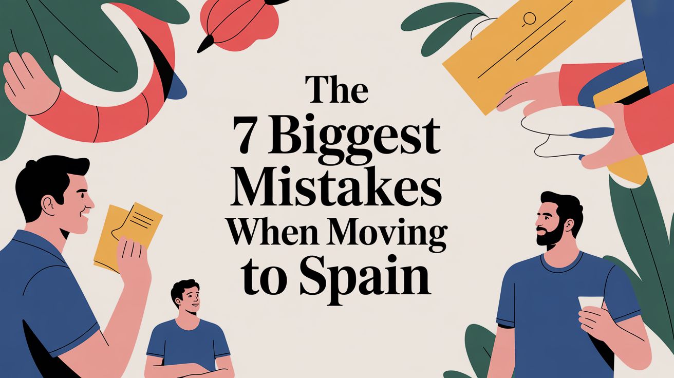 7 biggest mistakes when moving to spain moving illustration