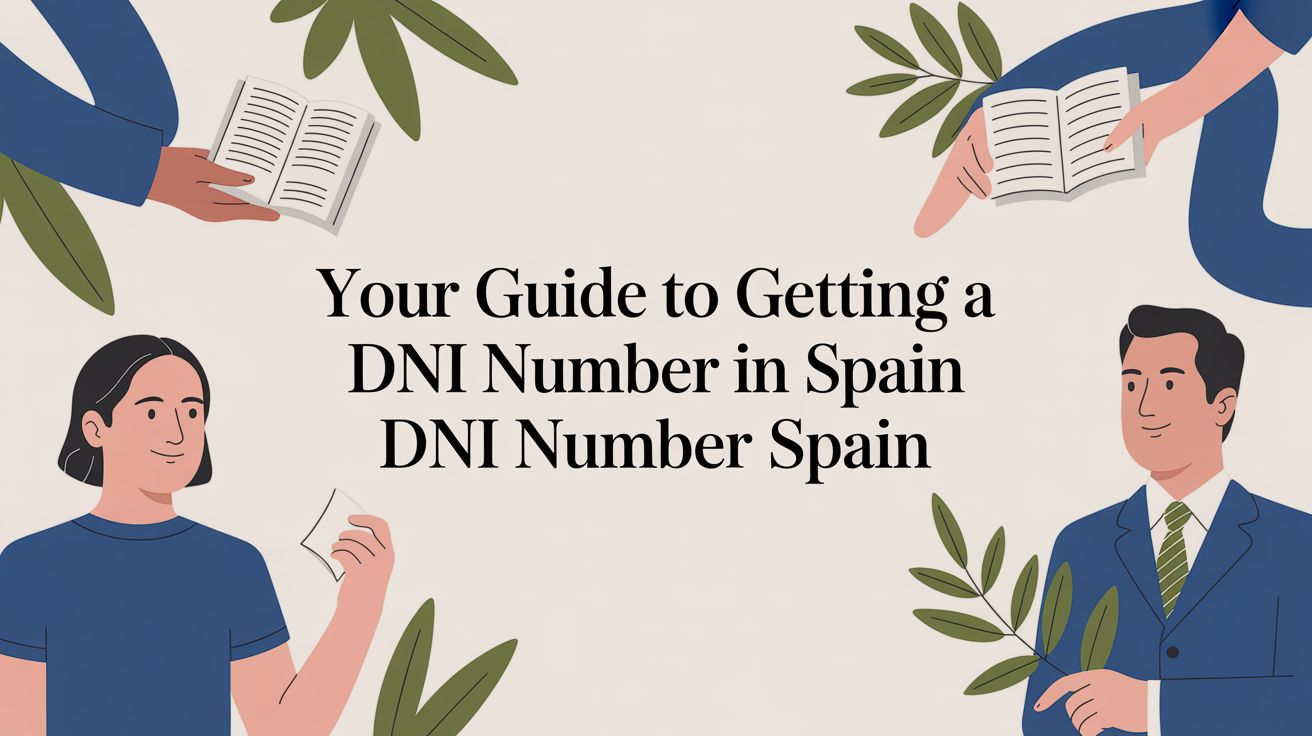 DNI number process for Spanish citizens