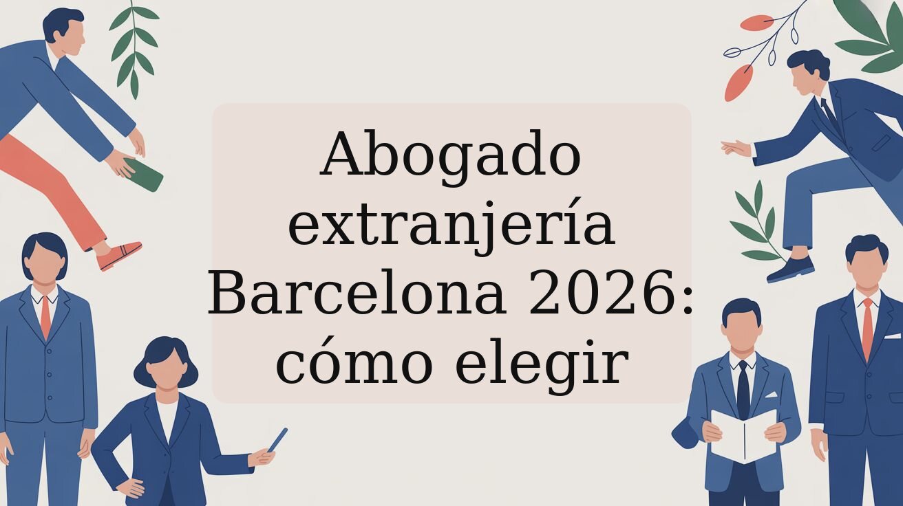 Abogado extranjería Barcelona 2026: cómo elegir