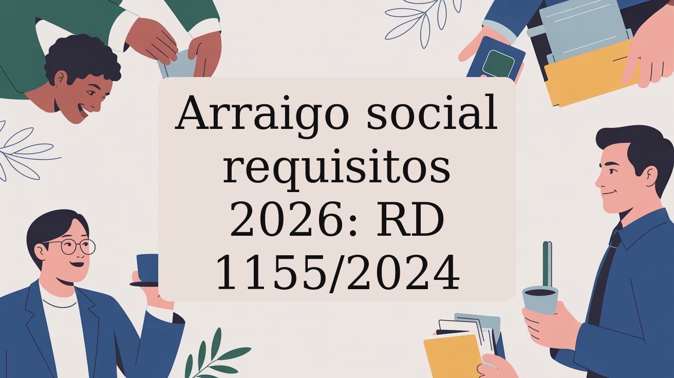 Arraigo social requisitos 2026: RD 1155/2024