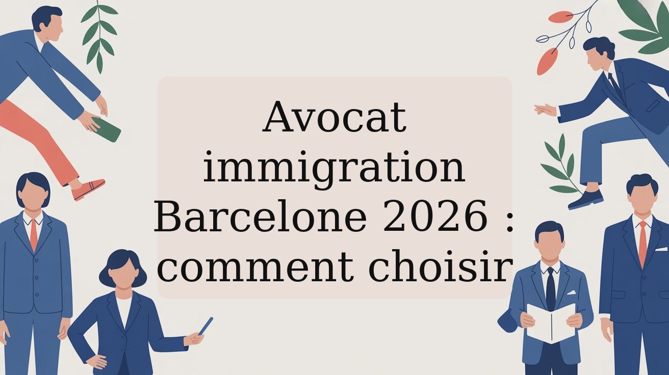 Avocat immigration Barcelone 2026 : comment choisir