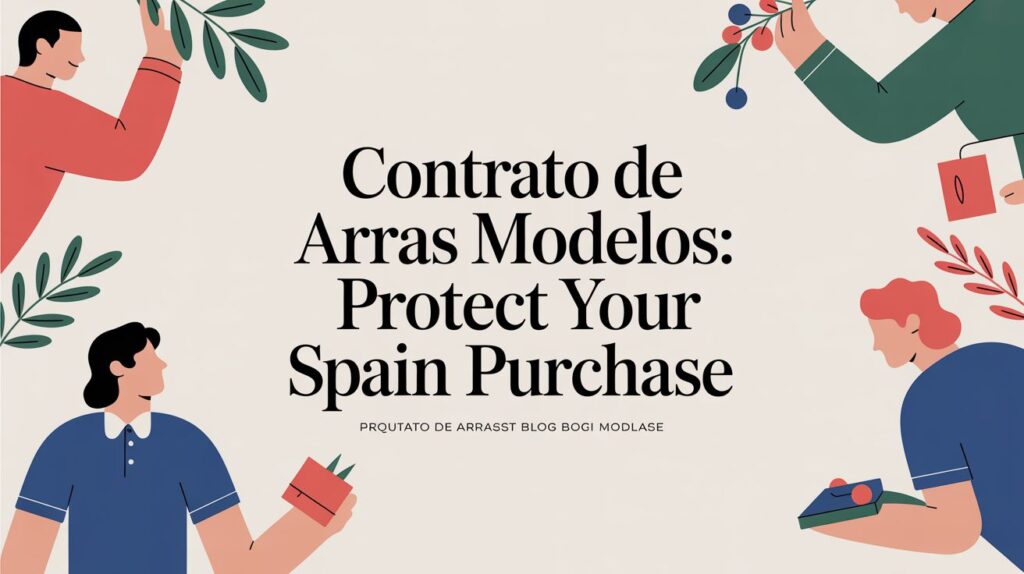 Contrato de arras modelos for property purchases in Spain