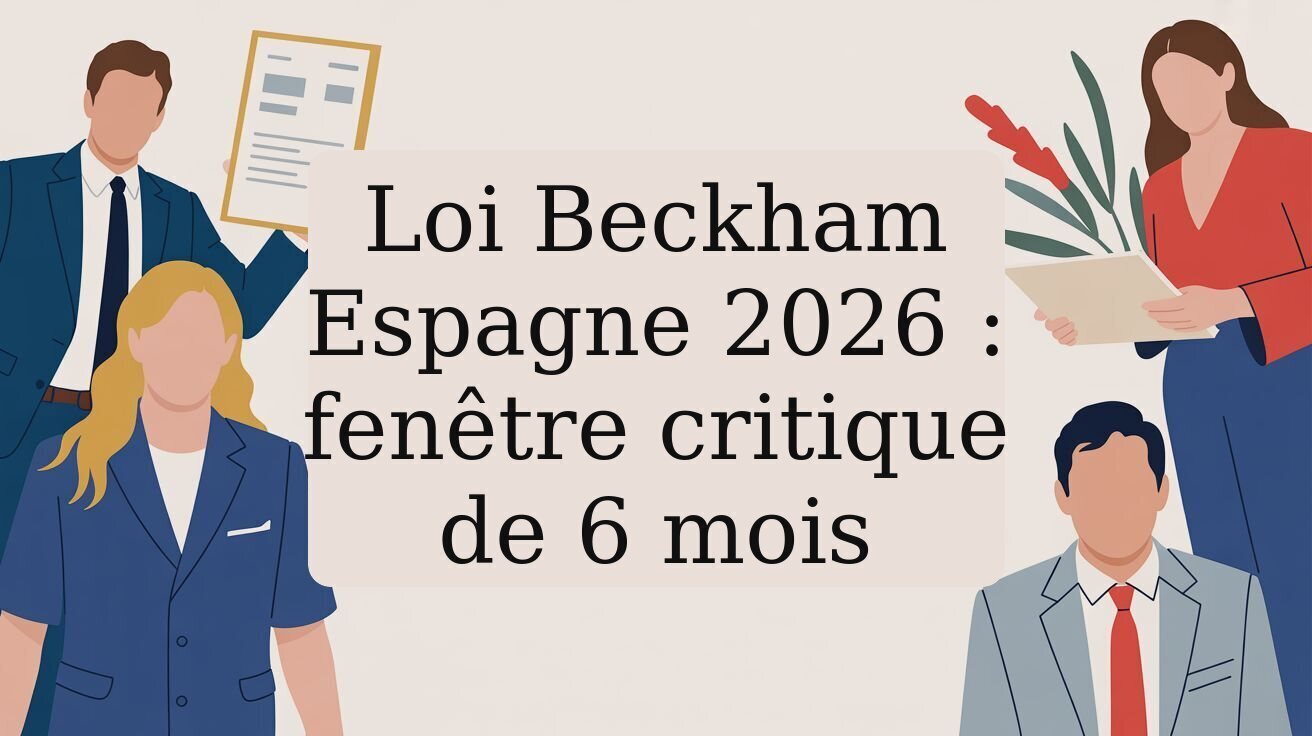 Loi Beckham Espagne 2026 : fenêtre critique de 6 mois
