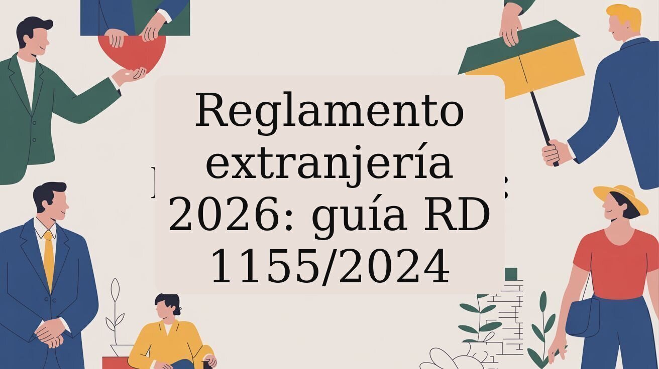 Reglamento extranjería 2026: guía RD 1155/2024