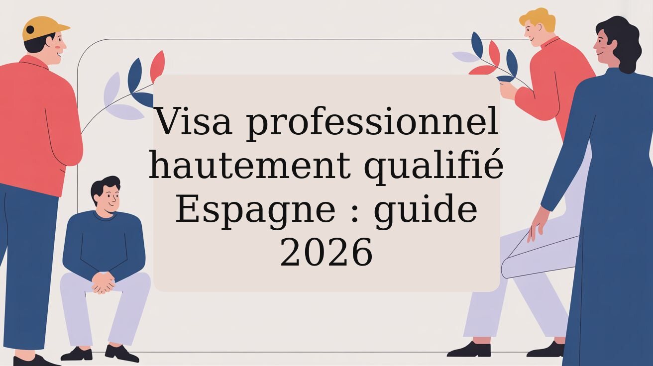 Visa professionnel hautement qualifié Espagne : guide 2026