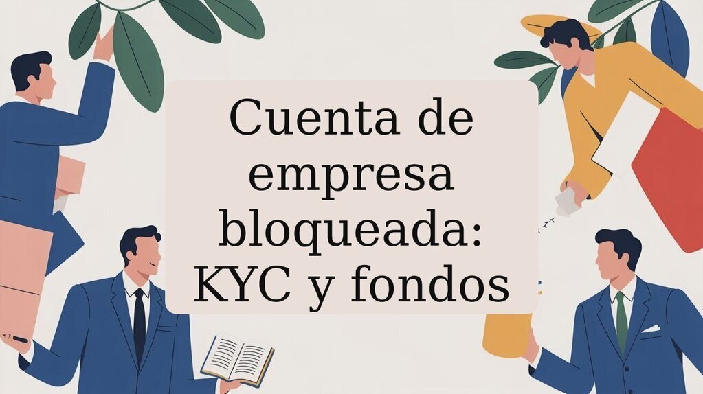 Cuenta bancaria de empresa bloqueada en España: KYC, titular real y fondos