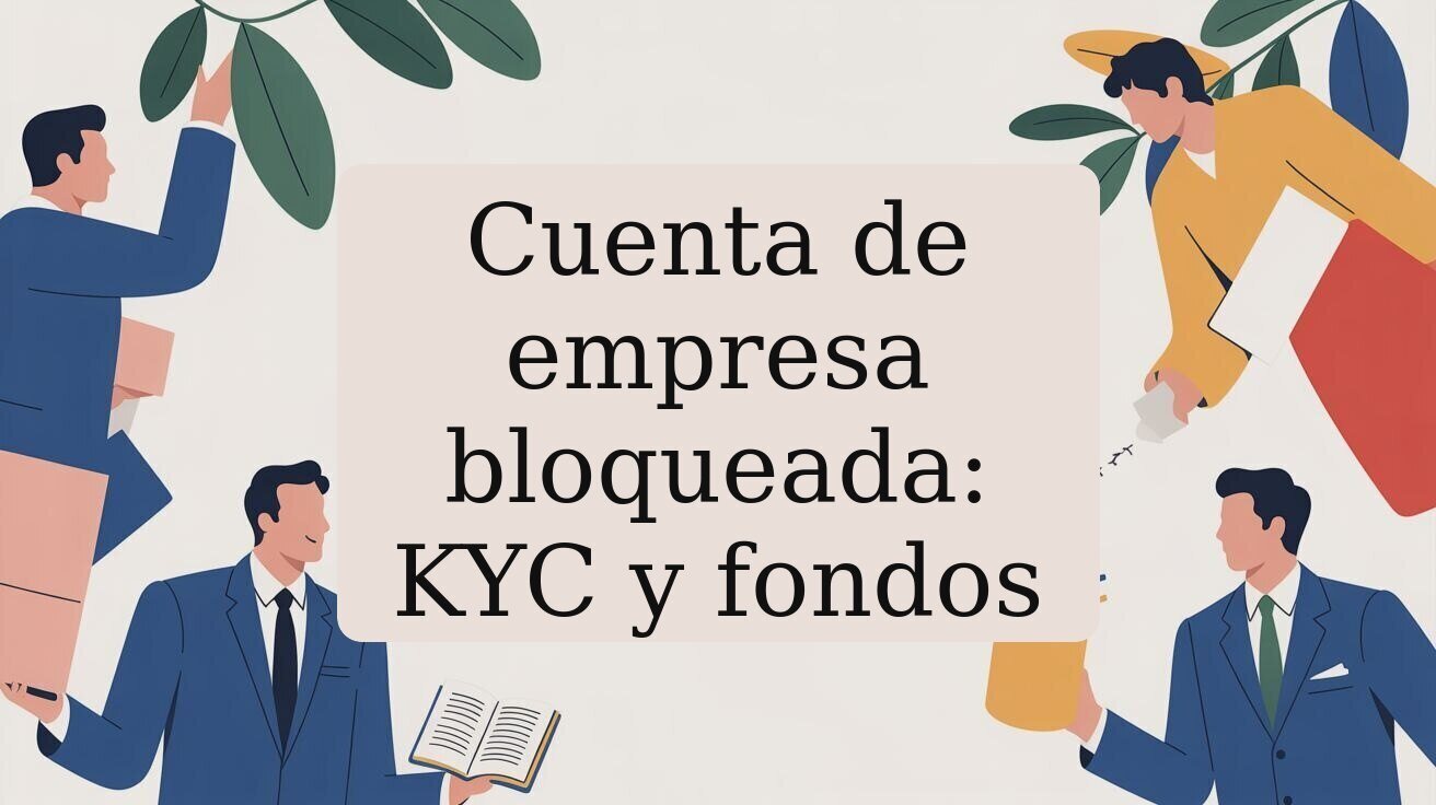 Cuenta bancaria de empresa bloqueada en España: KYC, titular real y fondos