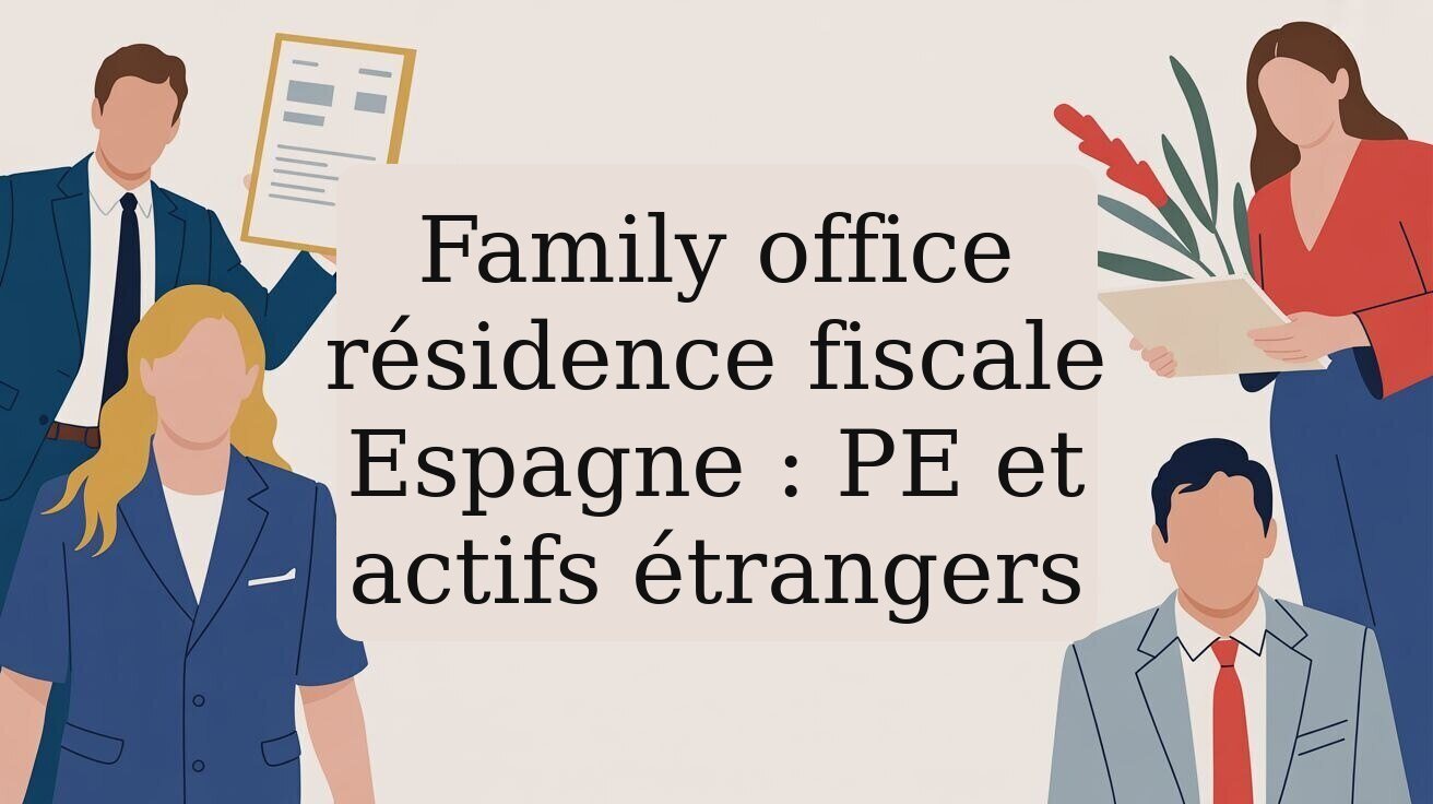 Family office résidence fiscale Espagne : PE et actifs étrangers