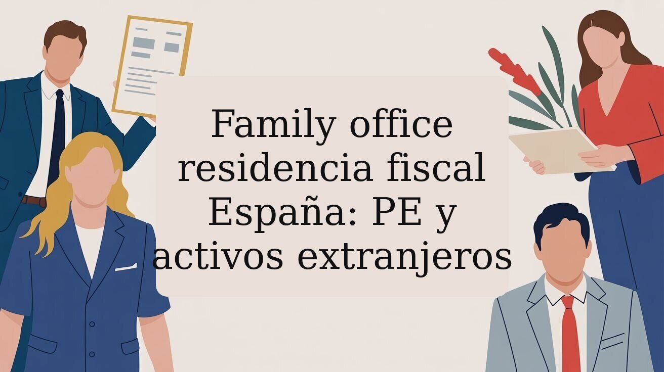 Family office residencia fiscal España: PE y activos extranjeros