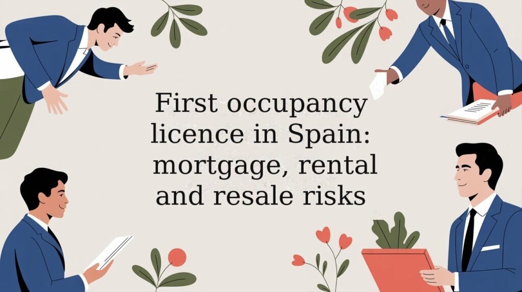 First occupancy licence in Spain: mortgage, rental and resale risks