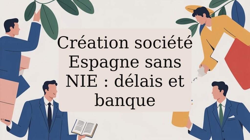 Création société Espagne sans NIE : délais et banque