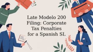 Late Modelo 200 filing: corporate tax penalties for a Spanish SL