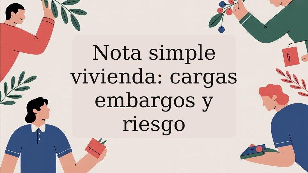 Nota simple vivienda: cargas embargos y riesgo