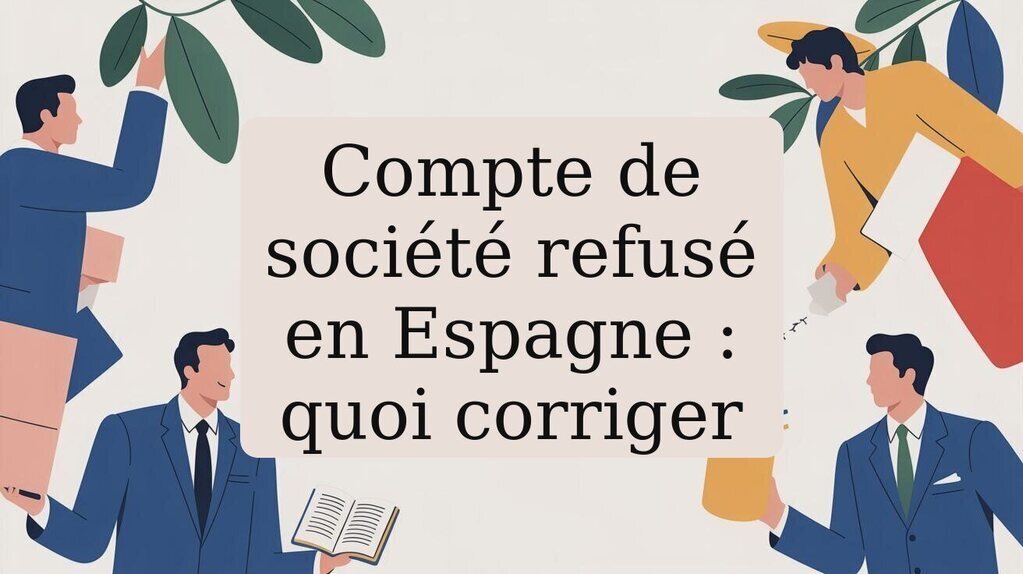 Ouverture de compte refusée pour une société en Espagne : quoi corriger d’abord