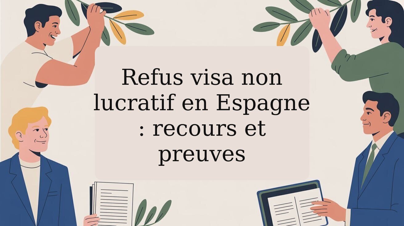 Refus de visa non lucratif en Espagne : délais et preuves pour contester