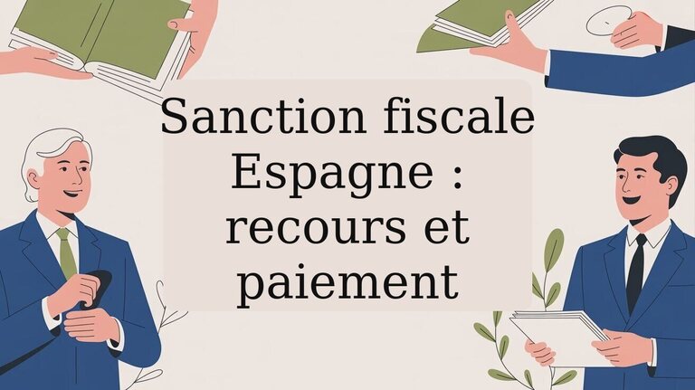 Sanction fiscale Espagne : recours et paiement