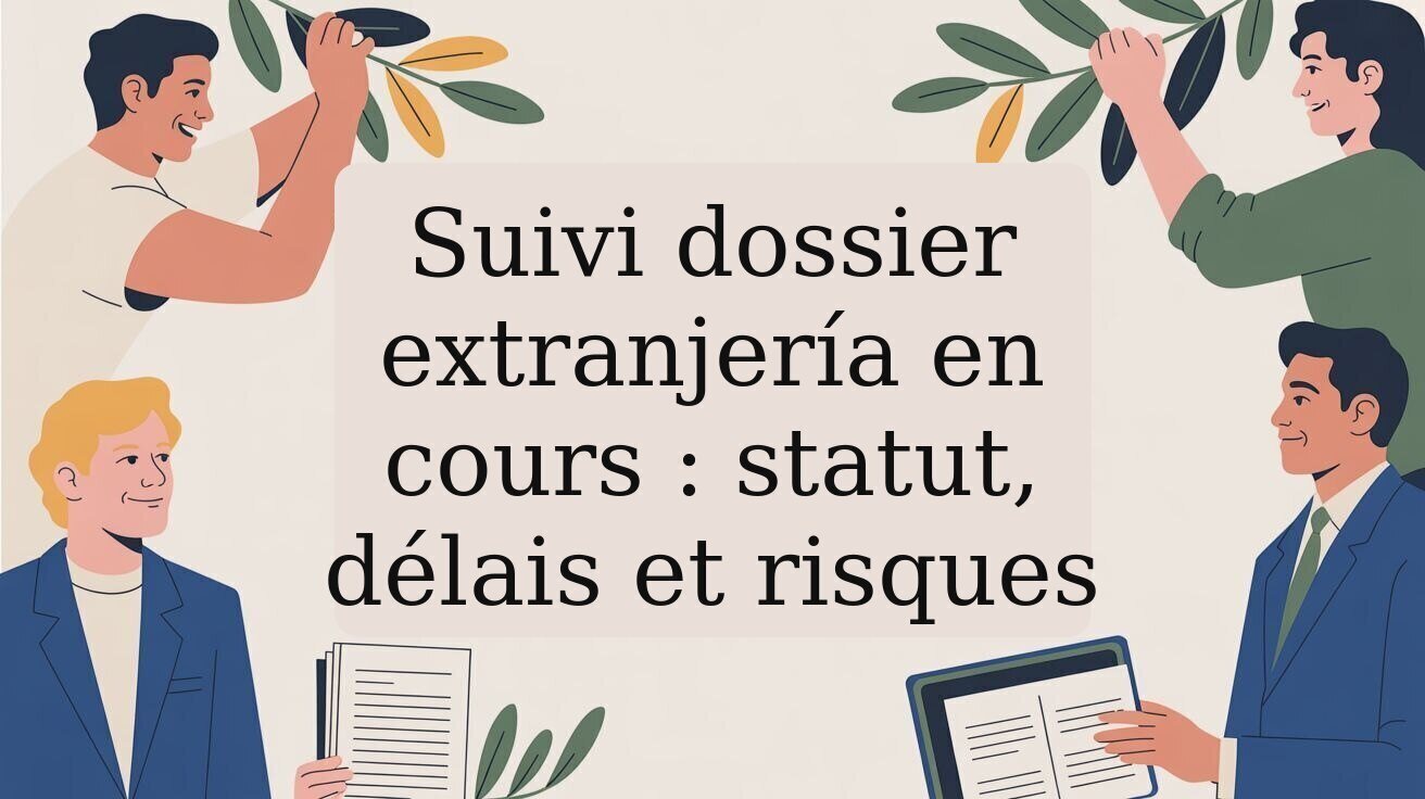 Suivi dossier extranjería en cours : statut, délais et risques