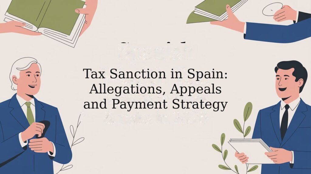 Tax sanction in Spain: allegations, appeal deadlines and payment strategy