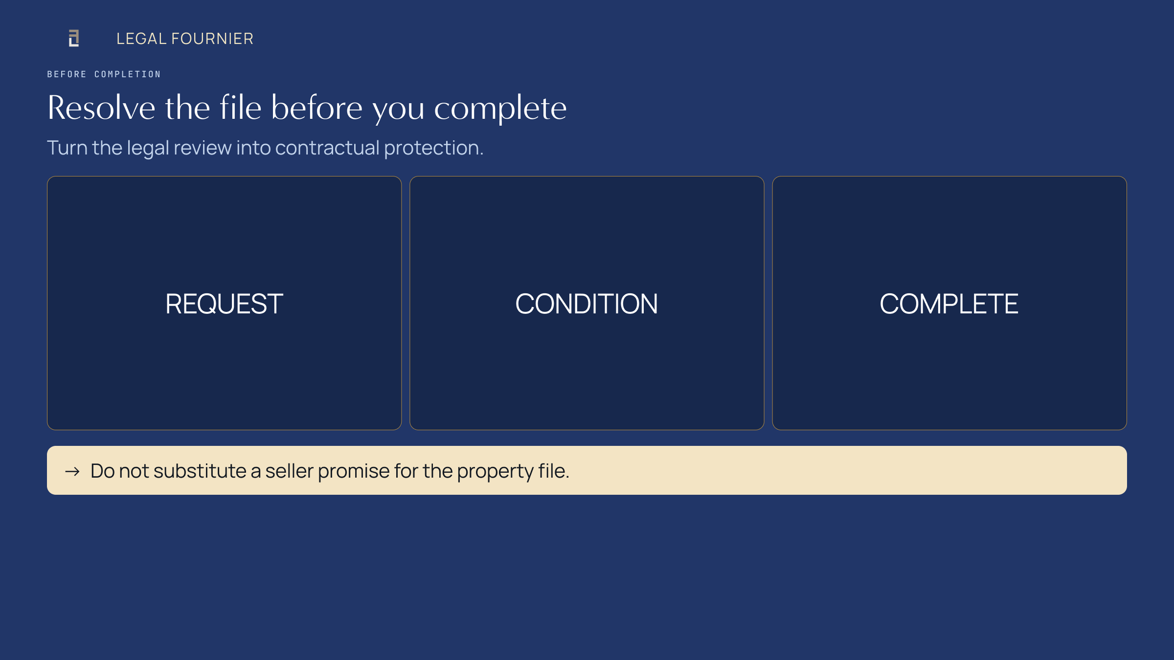 Three-step sequence for controlling first-occupancy risk before completing a Spanish property purchase