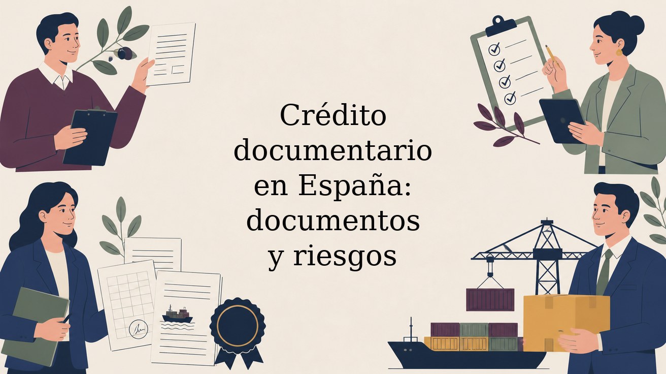 Cabecera ilustrada: Crédito documentario en España: documentos y riesgos