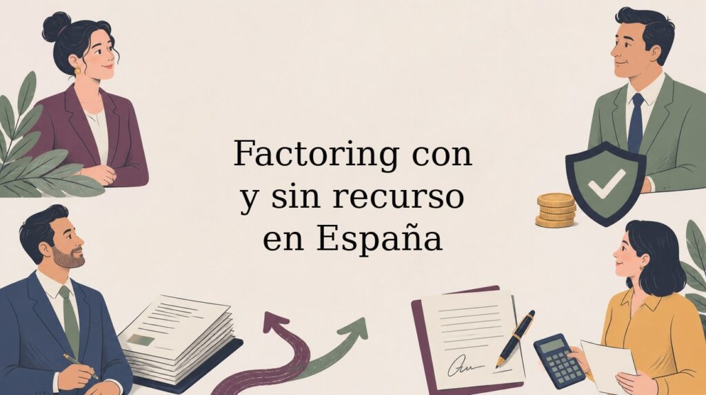 Cabecera ilustrada: Factoring con y sin recurso en España