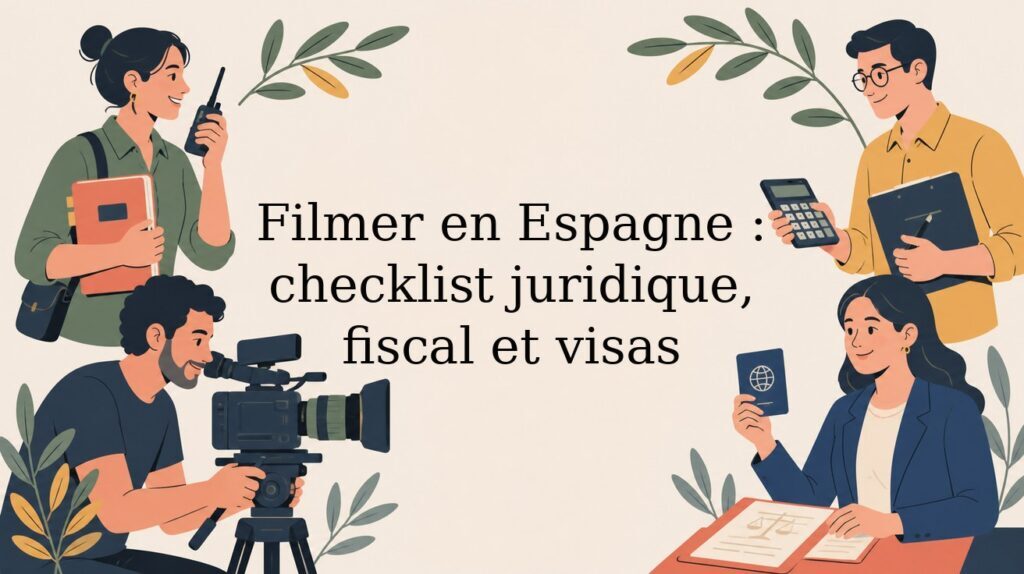 Film en Espagne : checklist juridique, fiscale et visas pour productions étrangères