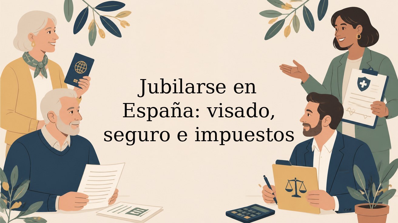 Jubilarse en España: visado, seguro médico e impuestos