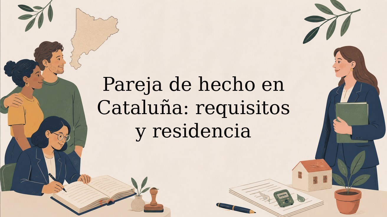 Pareja de hecho en Cataluña: requisitos, registro y residencia