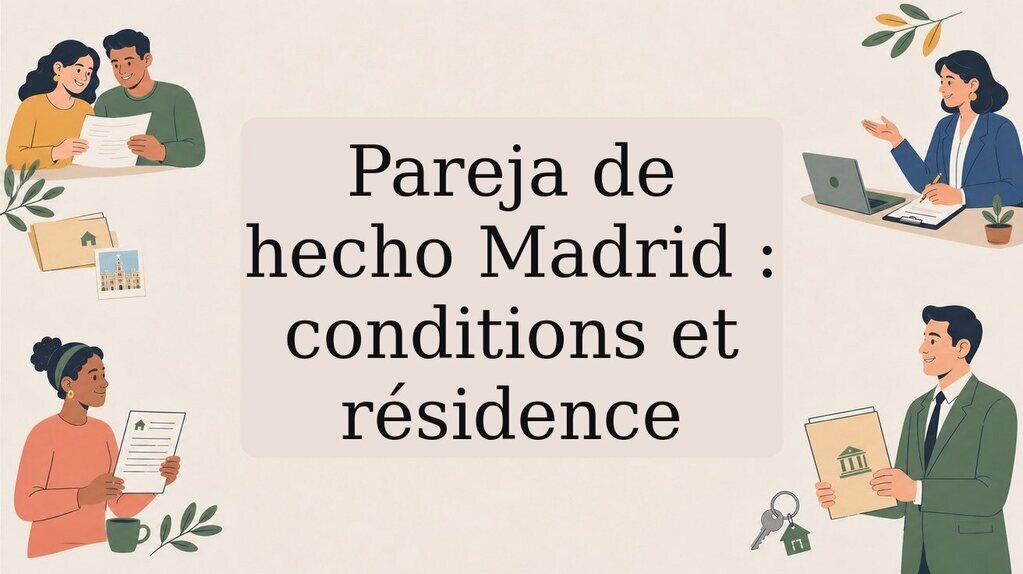 Pareja de hecho à Madrid : conditions, preuves et résidence
