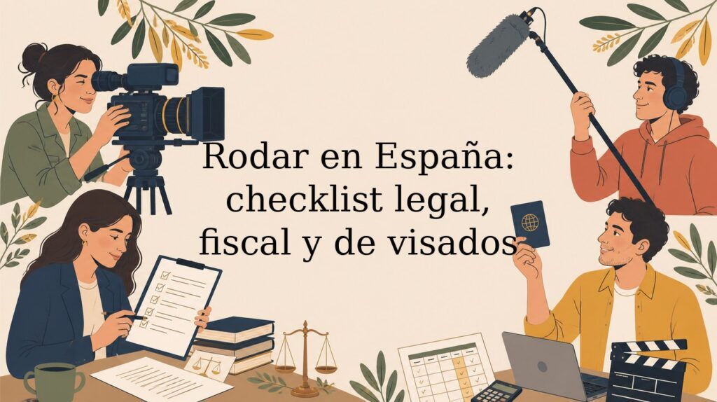 Rodar en España: checklist legal, fiscal y de visados para producciones extranjeras