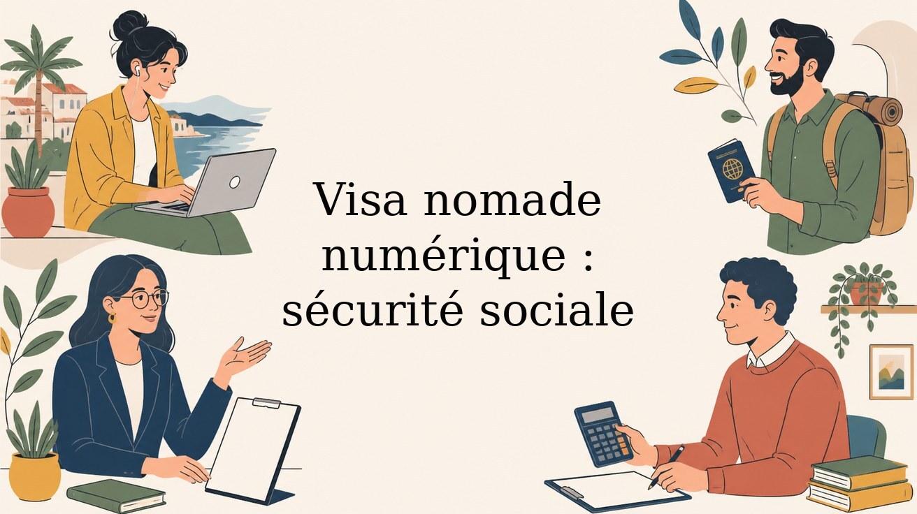 Sécurité sociale du visa nomade numérique : employeur, certificat ou RETA