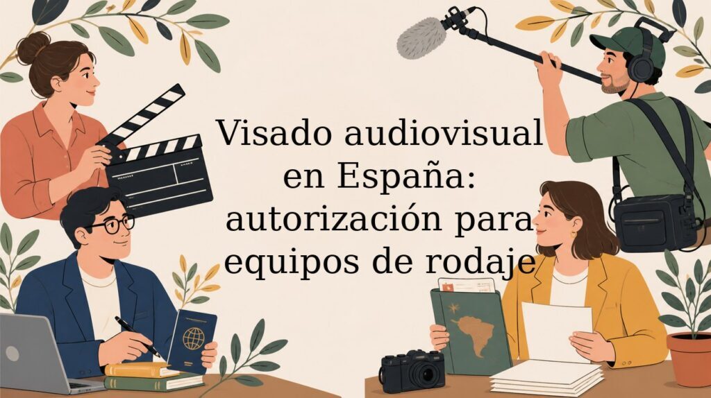 Visado audiovisual en España: autorización para equipos de rodaje, artistas y técnicos extranjeros
