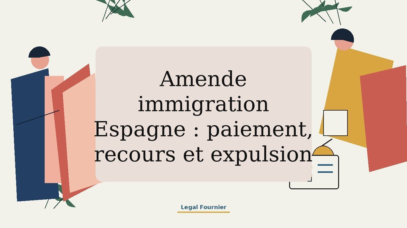 Amende d'immigration en Espagne : quand elle remplace l'expulsion