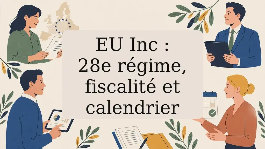 EU Inc : 28e régime, calendrier, fiscalité et démarches à engager