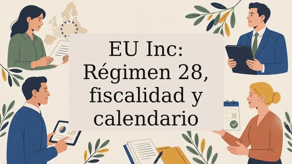 EU Inc: el régimen 28, calendario, fiscalidad y qué hacer ahora